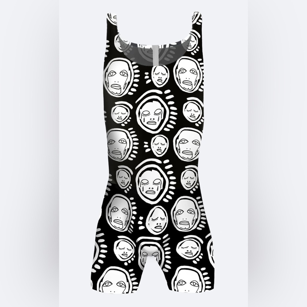 Patrick Church Medium “All Over You” Wrestling Singlet